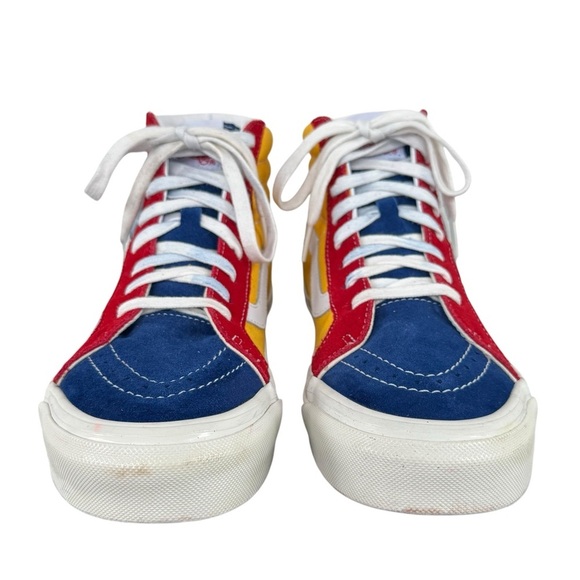 VANS SK8-HI 38 DX Anaheim Factory Skate Shoes Blue Yellow Red | Men 8 Women 9.5 - Picture 4 of 12